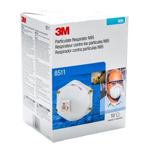 3M Disposable Respirator Model 8511 N95 10 Pack